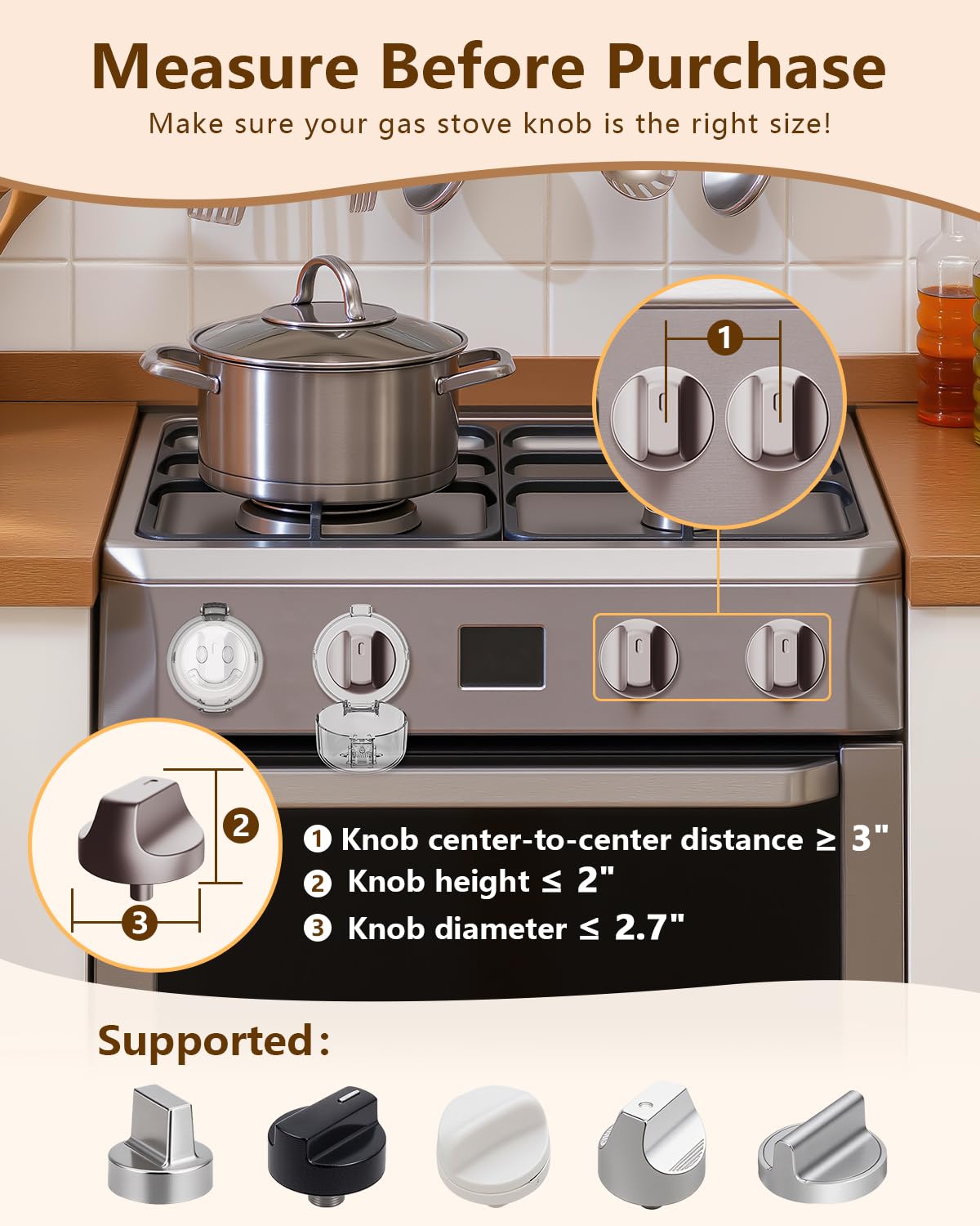 BBsecure clear-view knob covers let you see temperature controls at a glance.