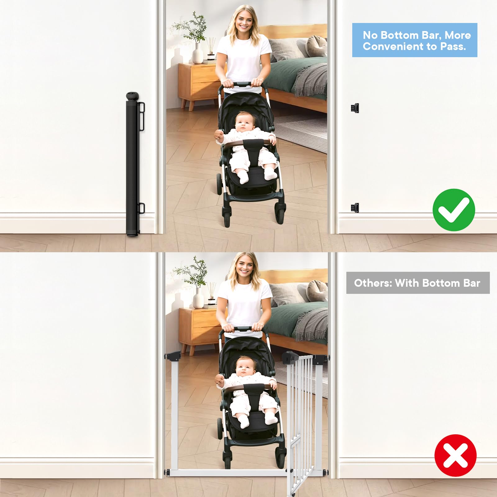 BBsecure gate used in indoor and outdoor spaces like kitchen and patio