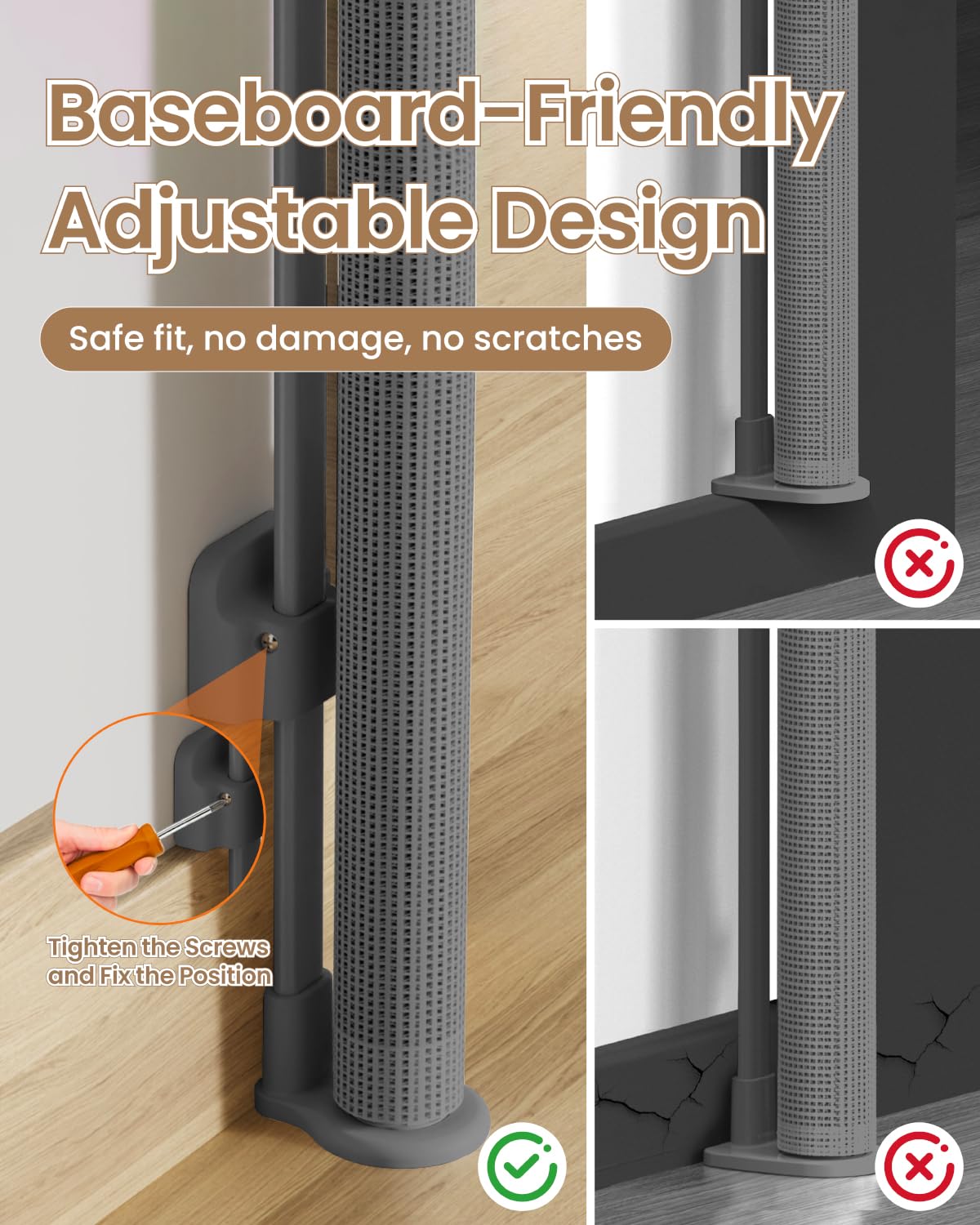 BBsecure gate suitable for indoor and outdoor use on stairs and patios