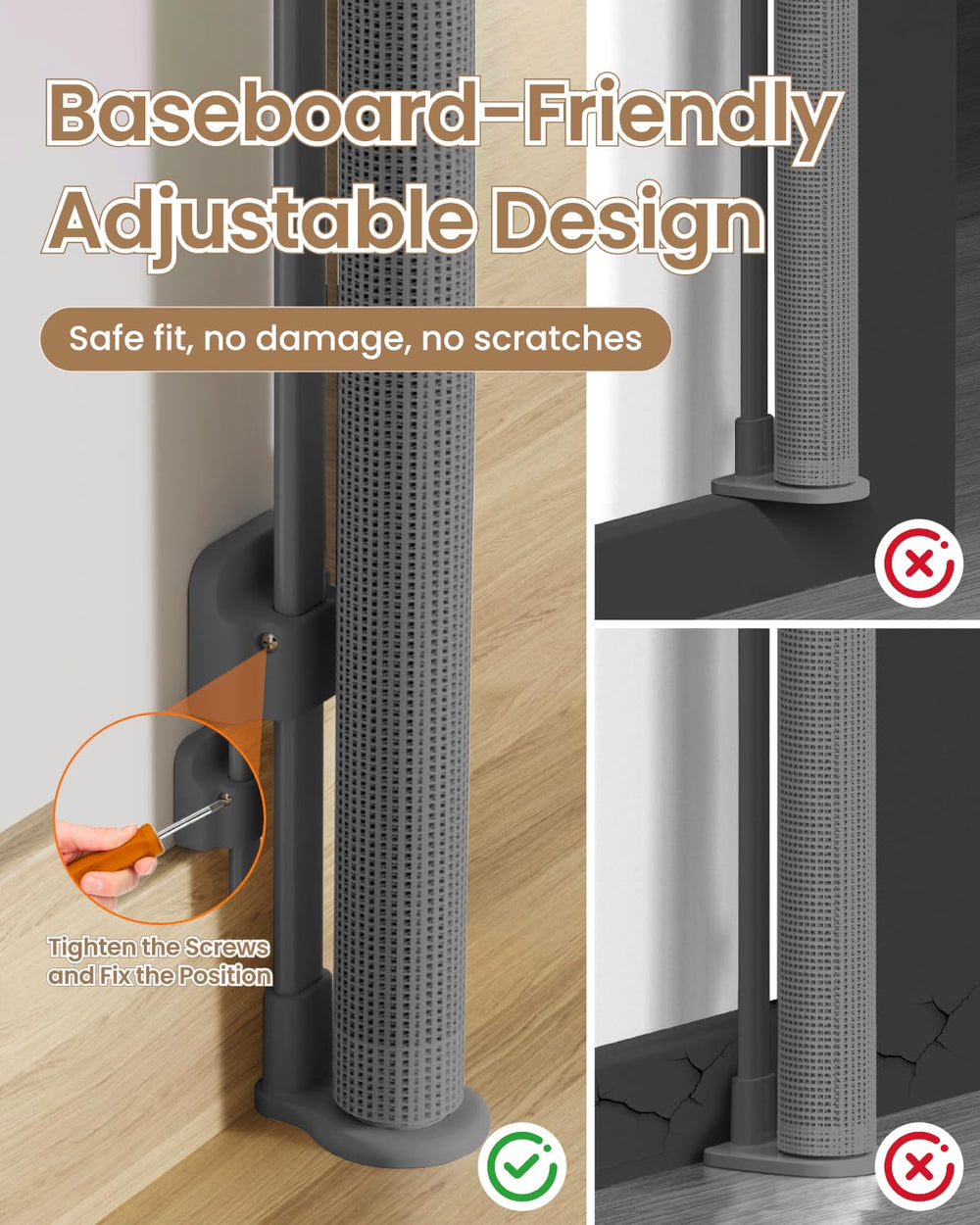 BBsecure gate suitable for indoor and outdoor use on stairs and patios