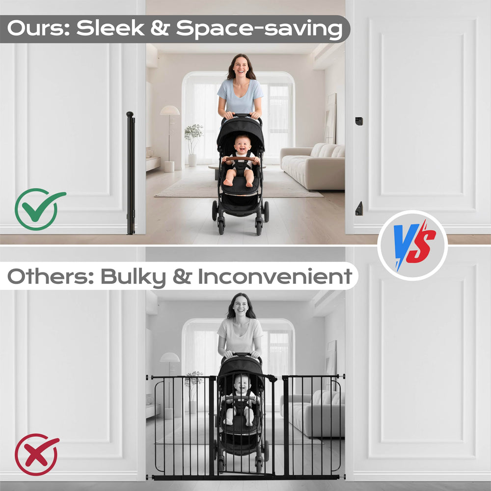 BBsecure gate suitable for stairs, kitchens, bedrooms, and outdoor spaces.