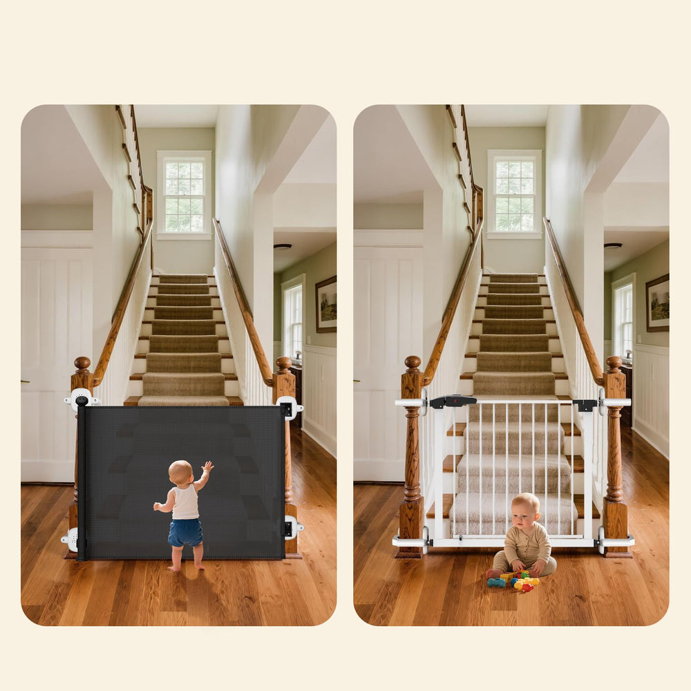 BBsecure secure mount example preventing gate wobble on banisters.
