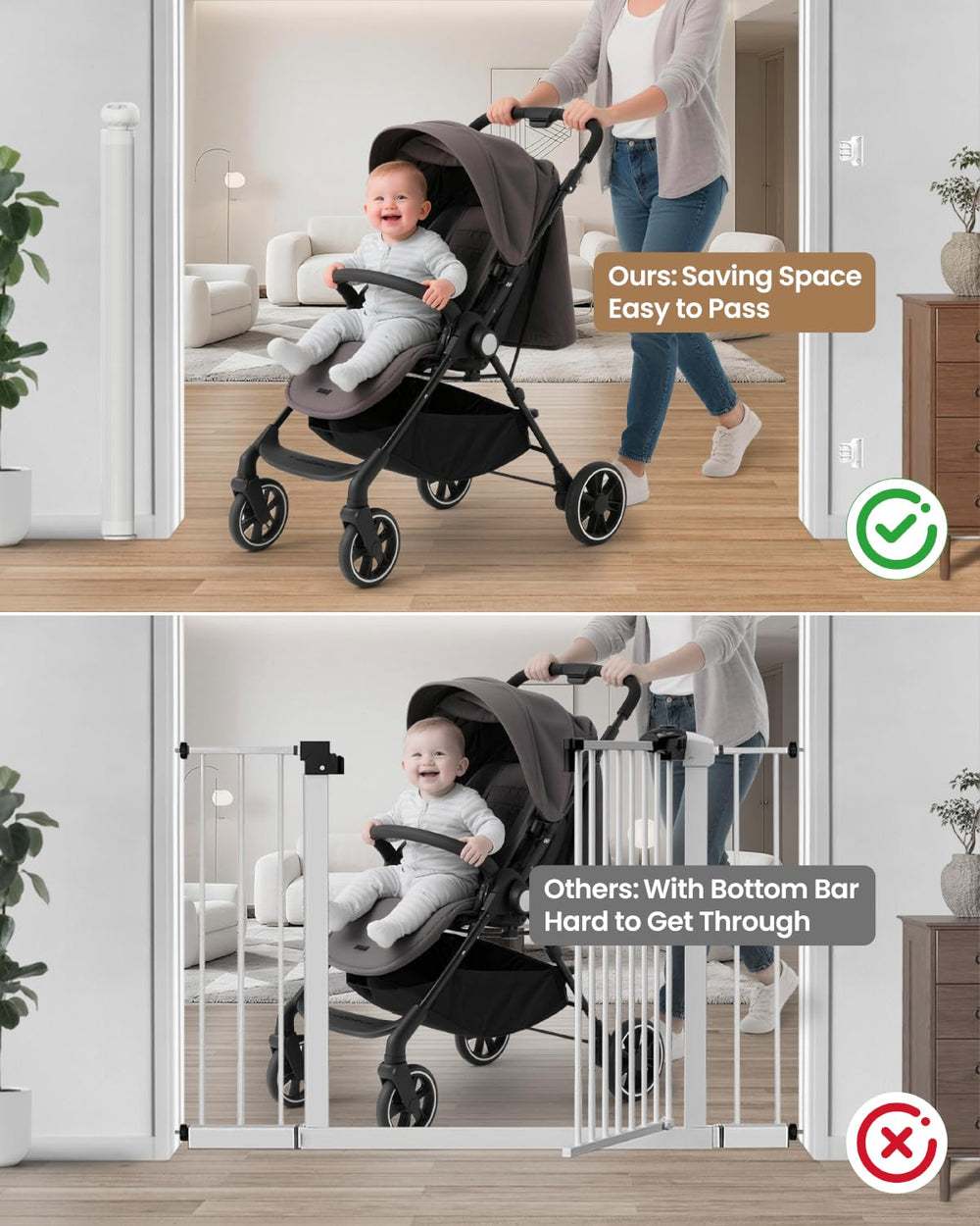 BBsecure space-saving design retracts neatly when not in use