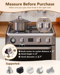 BBsecure dual-button lock prevents accidental knob turning while adults operate the stove safely.