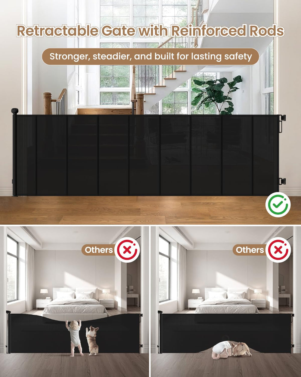 BBsecure two-step lock enables one-handed passage when supervising children