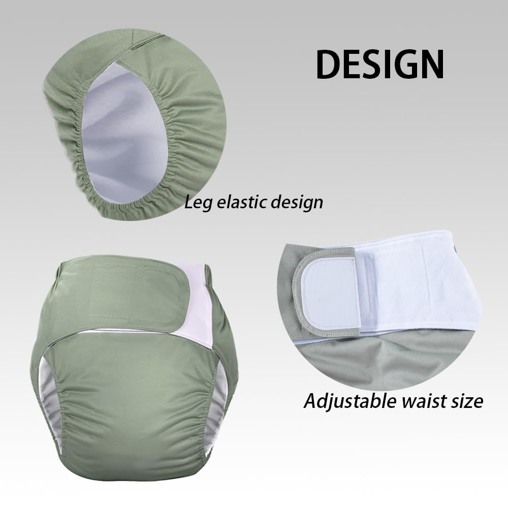 BBSHOW washable diaper cover with elastic legs for secure fit.