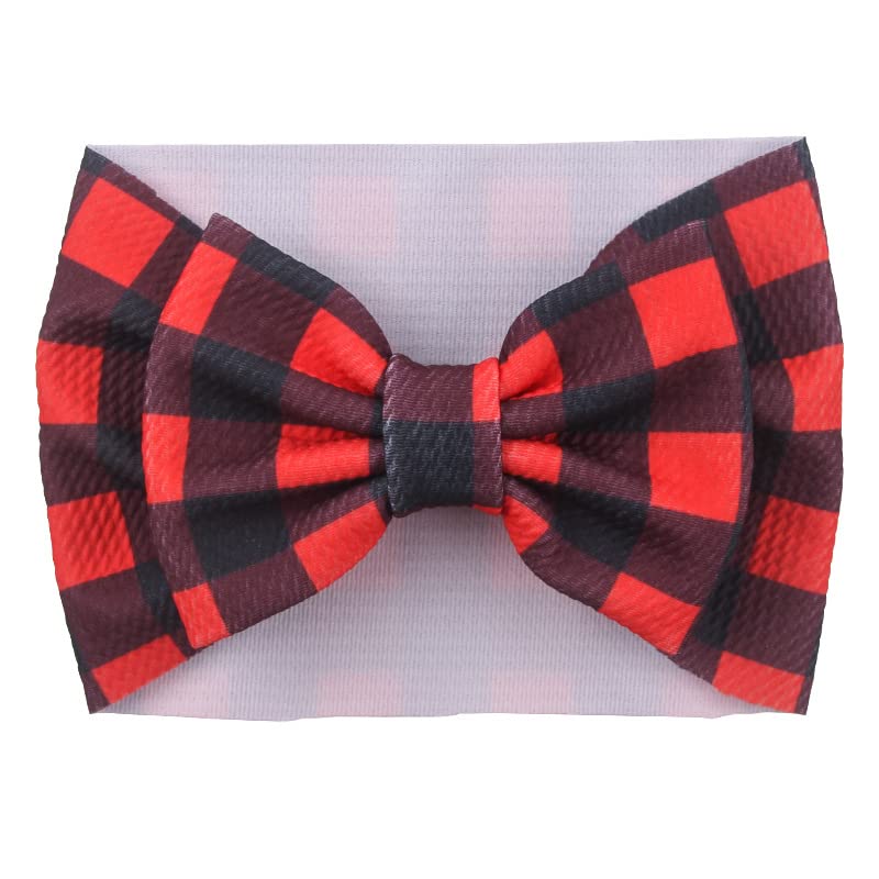 BBTDIN plaid baby headwrap with wide band for daily wear.