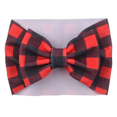 BBTDIN plaid baby headwrap with wide band for daily wear.