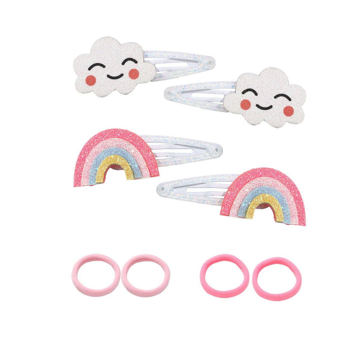 BBTDIN rainbow clips brighten looks while remaining comfortable