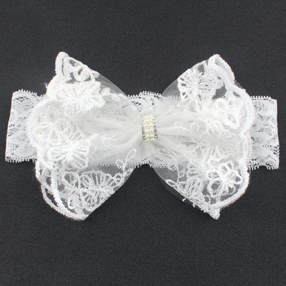 BBTDIN baby shower lace headband adds delicate detail to outfits