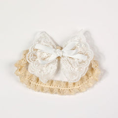 BBTDIN baptism-ready headwrap suitable for infant to toddler wear