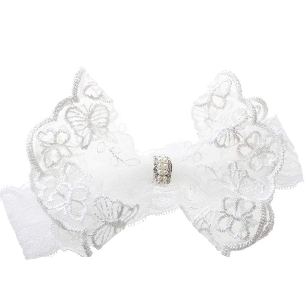 BBTDIN christening hair band bowknot creates a refined look for ceremonies