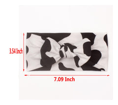 BBTDIN Cow Stria headwear on infant for stylish everyday outfits.