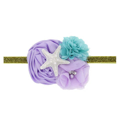 BBTDIN mermaid hairband with gold band enhances photos and festive moments