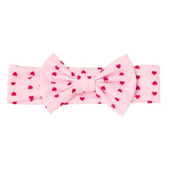BBTDIN Valentine’s Day turban fabric close-up, gentle material for sensitive skin