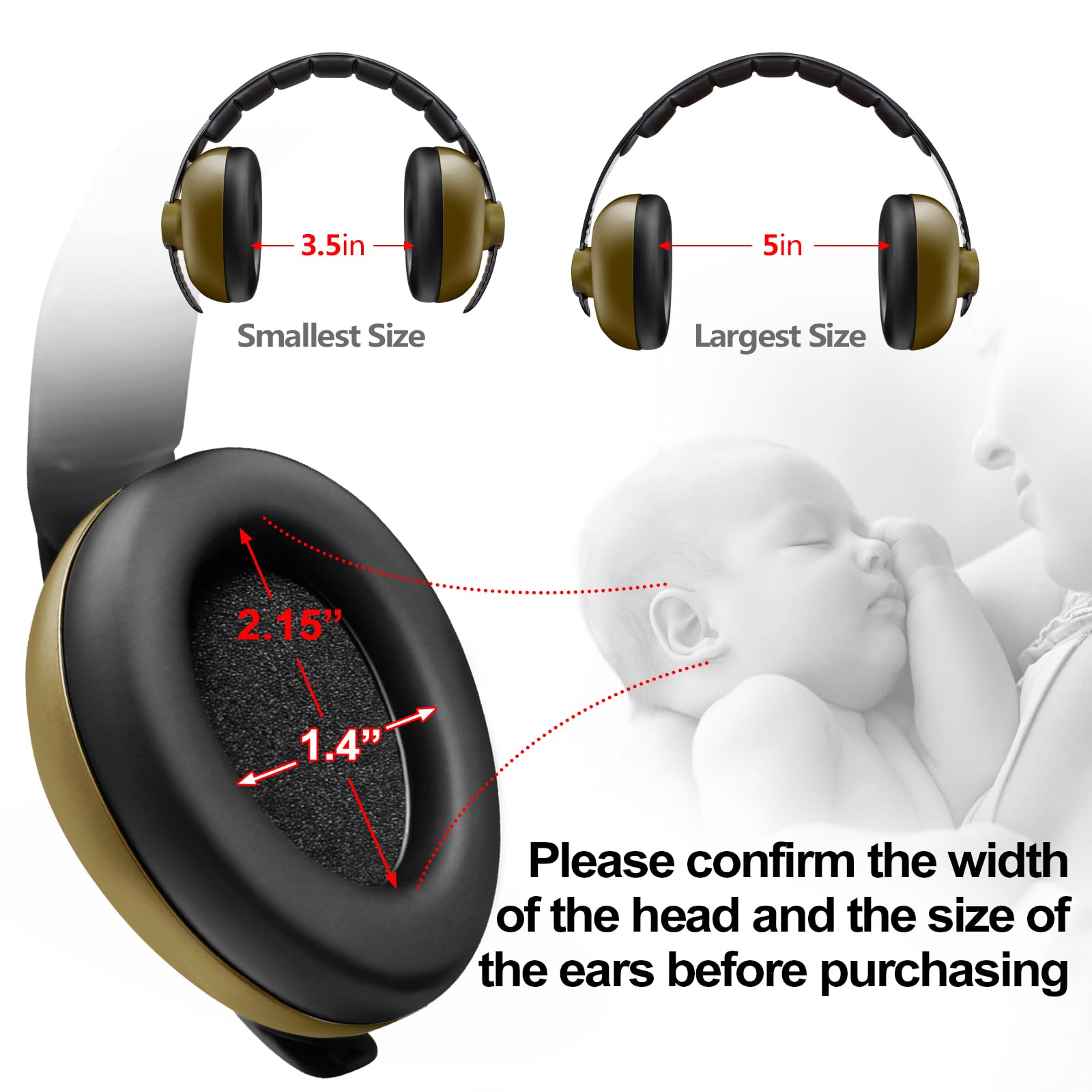 BBTKCARE adjustable headband grows with your baby for a secure fit.