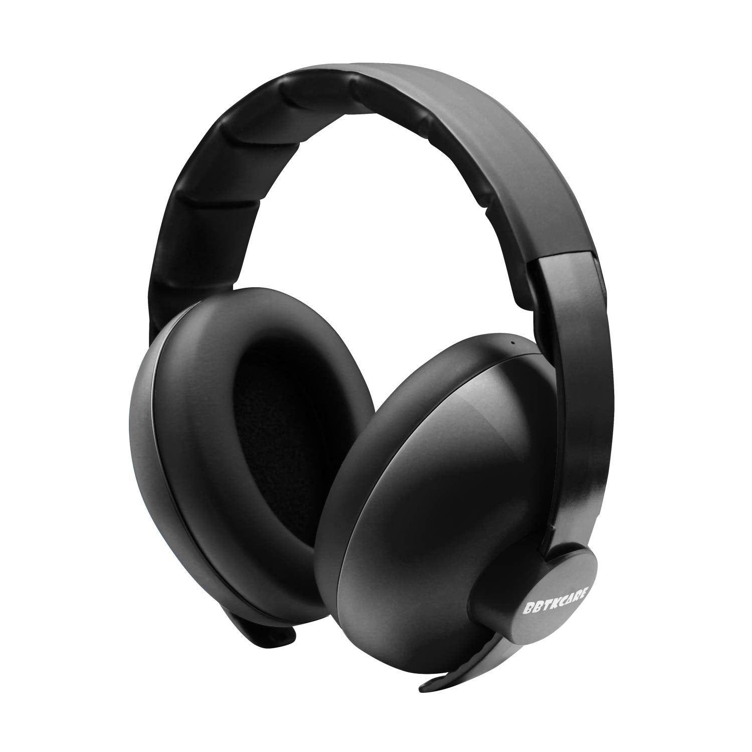 Compact, travel-friendly BBTKCARE headphones fit easily in a diaper bag.