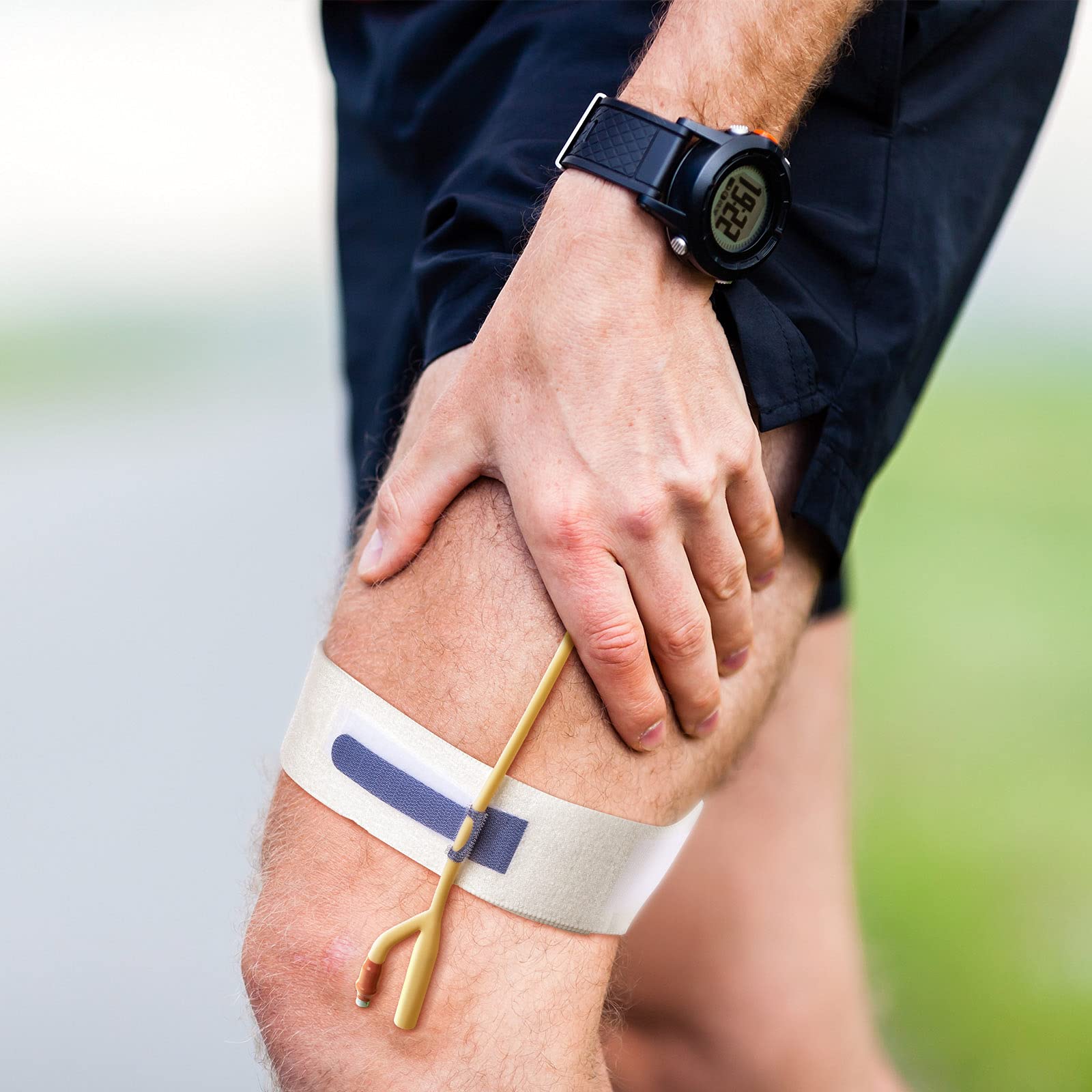 BBTO daily-use catheter leg band supports secure mobility.