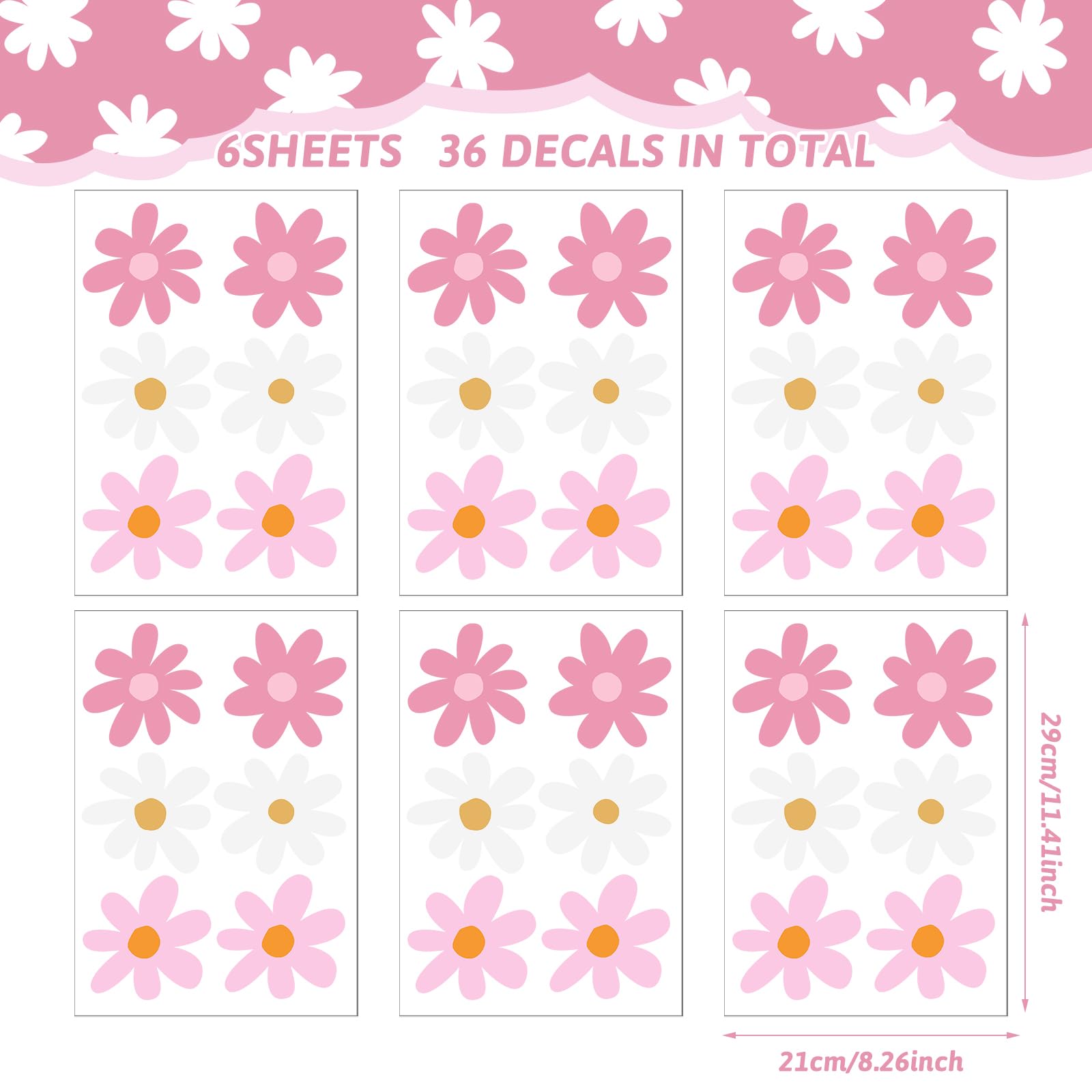BBTO daisies closeup shows vibrant colors that resist fading.