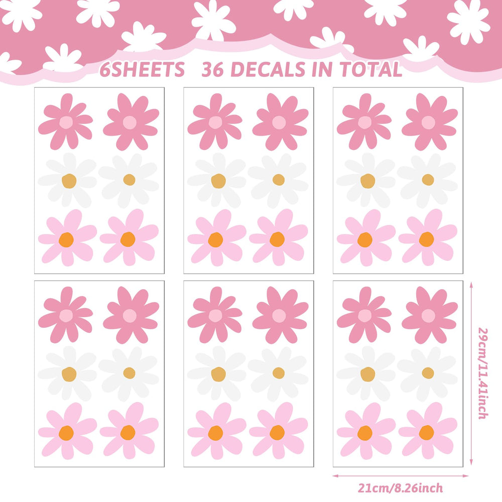 BBTO daisies closeup shows vibrant colors that resist fading.