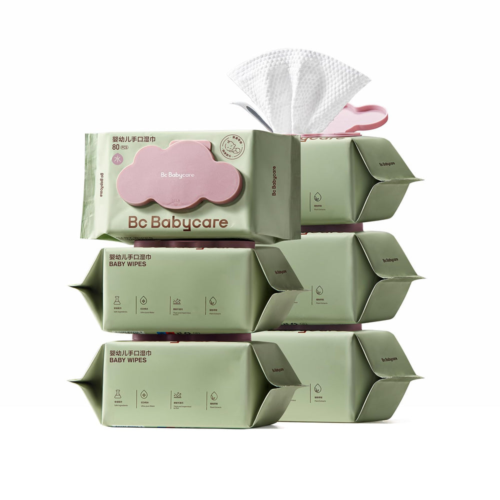 Bc Babycare Cloud Moist Wet Wipes pack front with thick unscented sheets