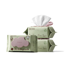 Bc Babycare Cloud Moist Wipes with ultra-thick XL coverage for mess-free changes.