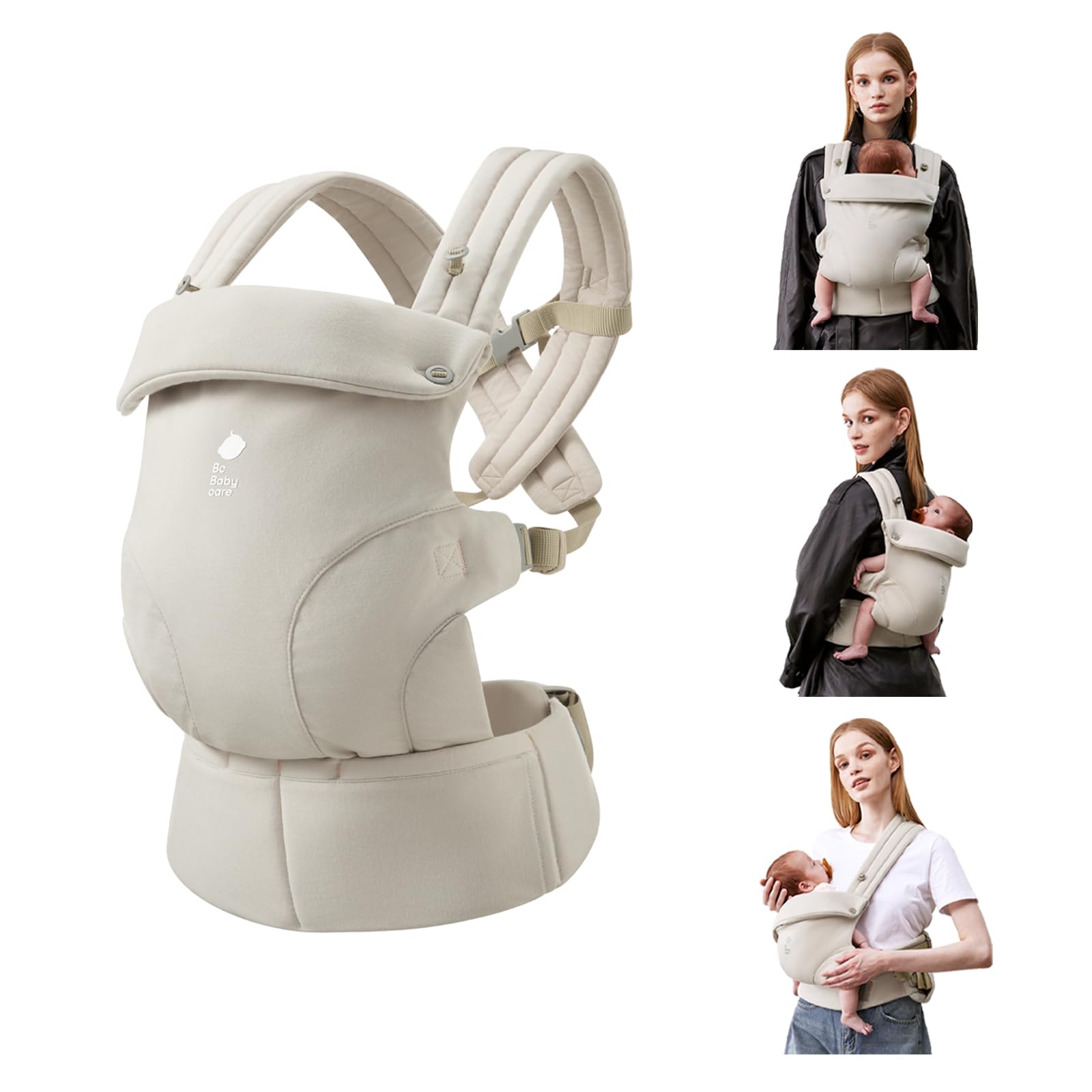 Bc Babycare CocoonGo CloudTouch fabric cradles baby with breathable comfort