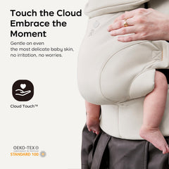 Bc Babycare CocoonGo cloudtouch fabric close-up highlighting breathable, soft texture