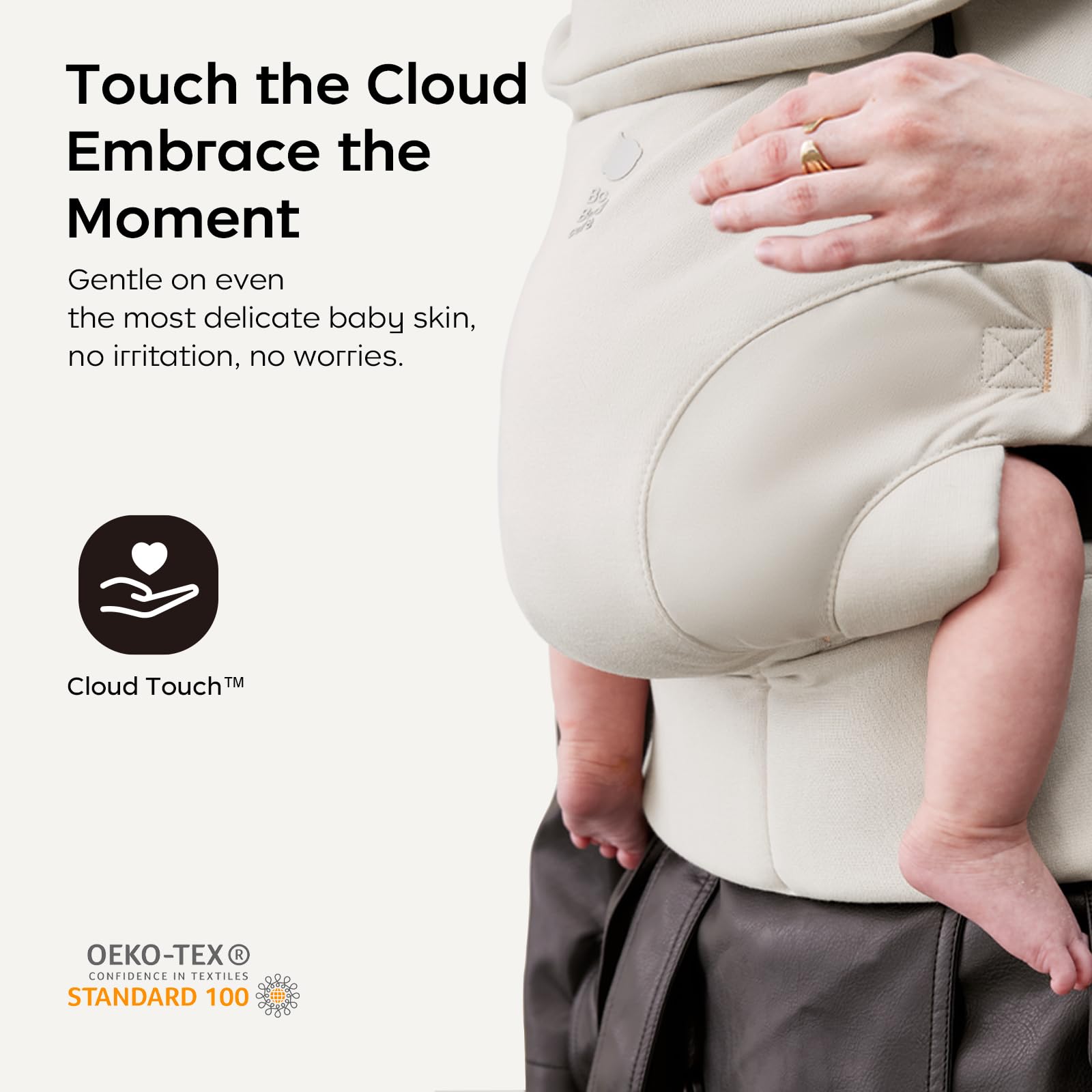 Bc Babycare CocoonGo ergonomic shoulder straps balance weight for parent comfort