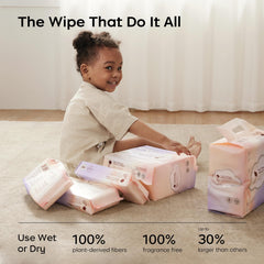 bc babycare dry wipes gentle softness for newborn skin.