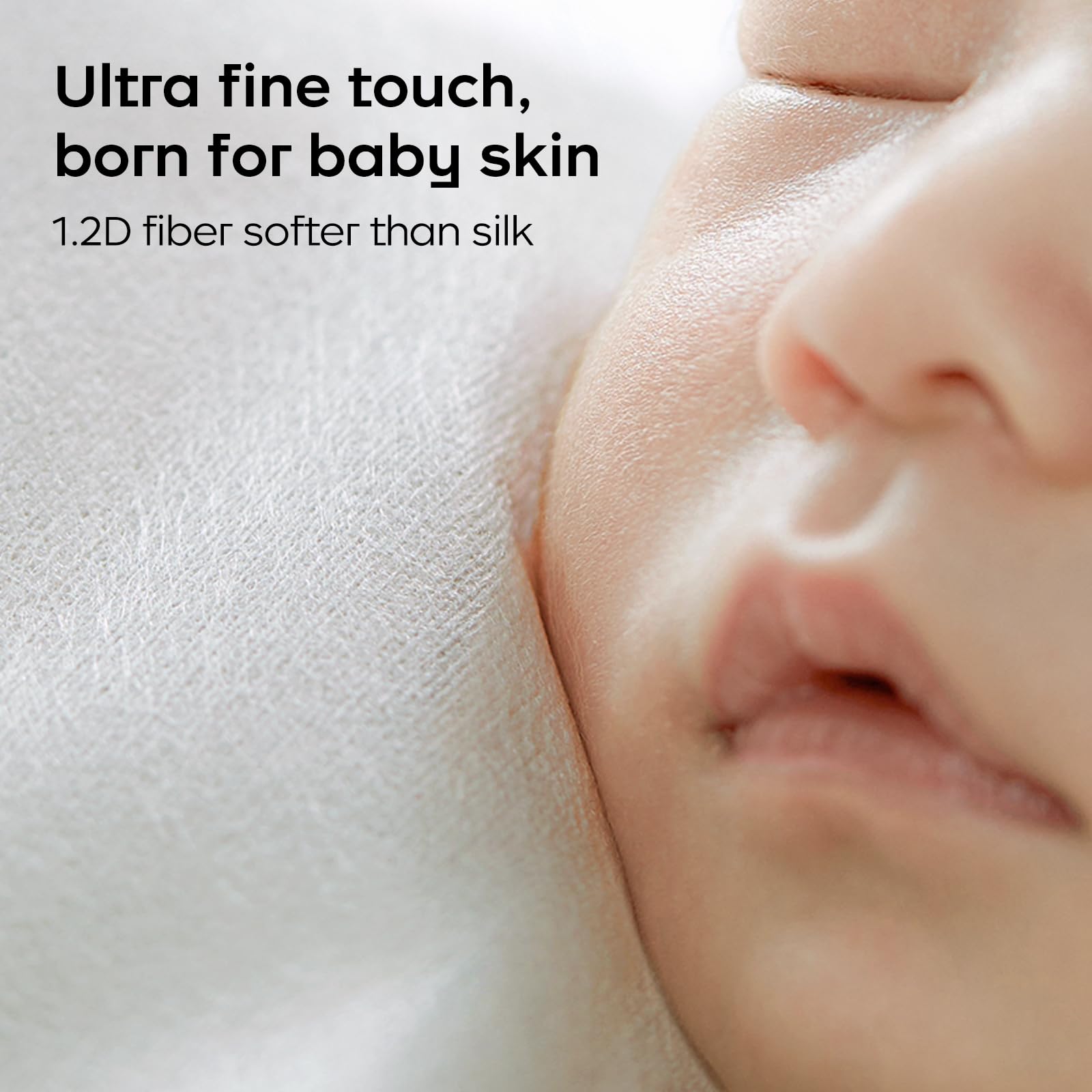 bc babycare dry wipes demonstrate wet and dry dual-use for versatile cleansing.