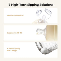 bc babycare sippy cup learner soft nipple ensures bite resistance for comfortable use