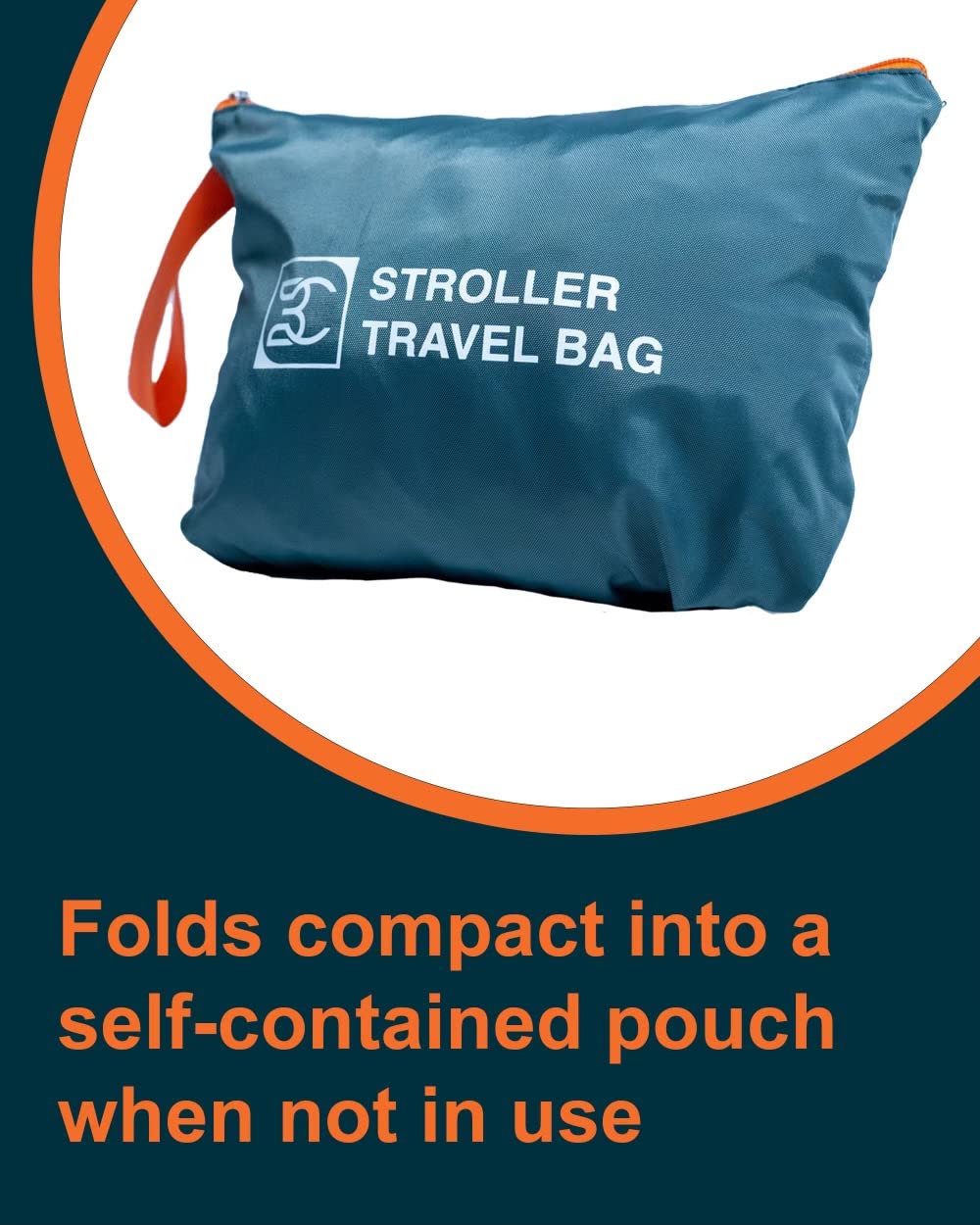 BC Extra Large Stroller Bag protective design guards stroller during handling.