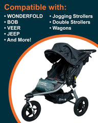 BC Extra Large Stroller Bag made of water-resistant nylon protecting during rain.