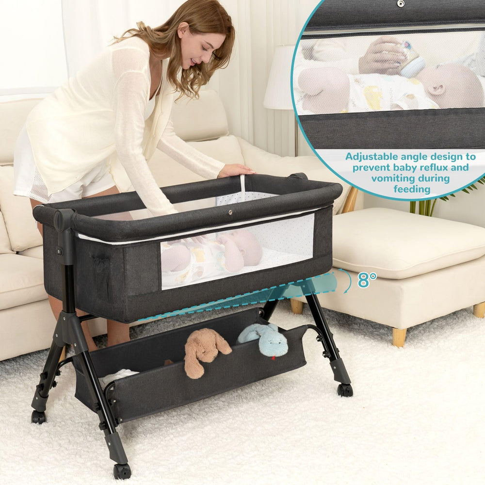 BCOL Bassinet with 3-height adjustment for compatible bed heights