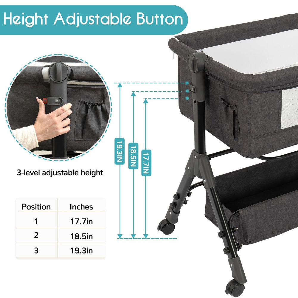 BCOL Baby Bassinet rocking mode picture promoting soothing motion