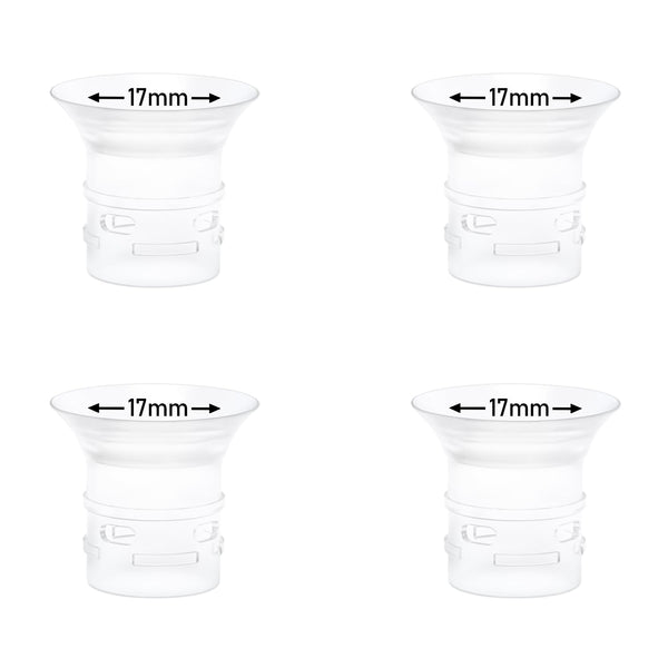 BDICOVE 4pcs 17mm flange inserts pack provides adjustable fit for Eufy pumps.