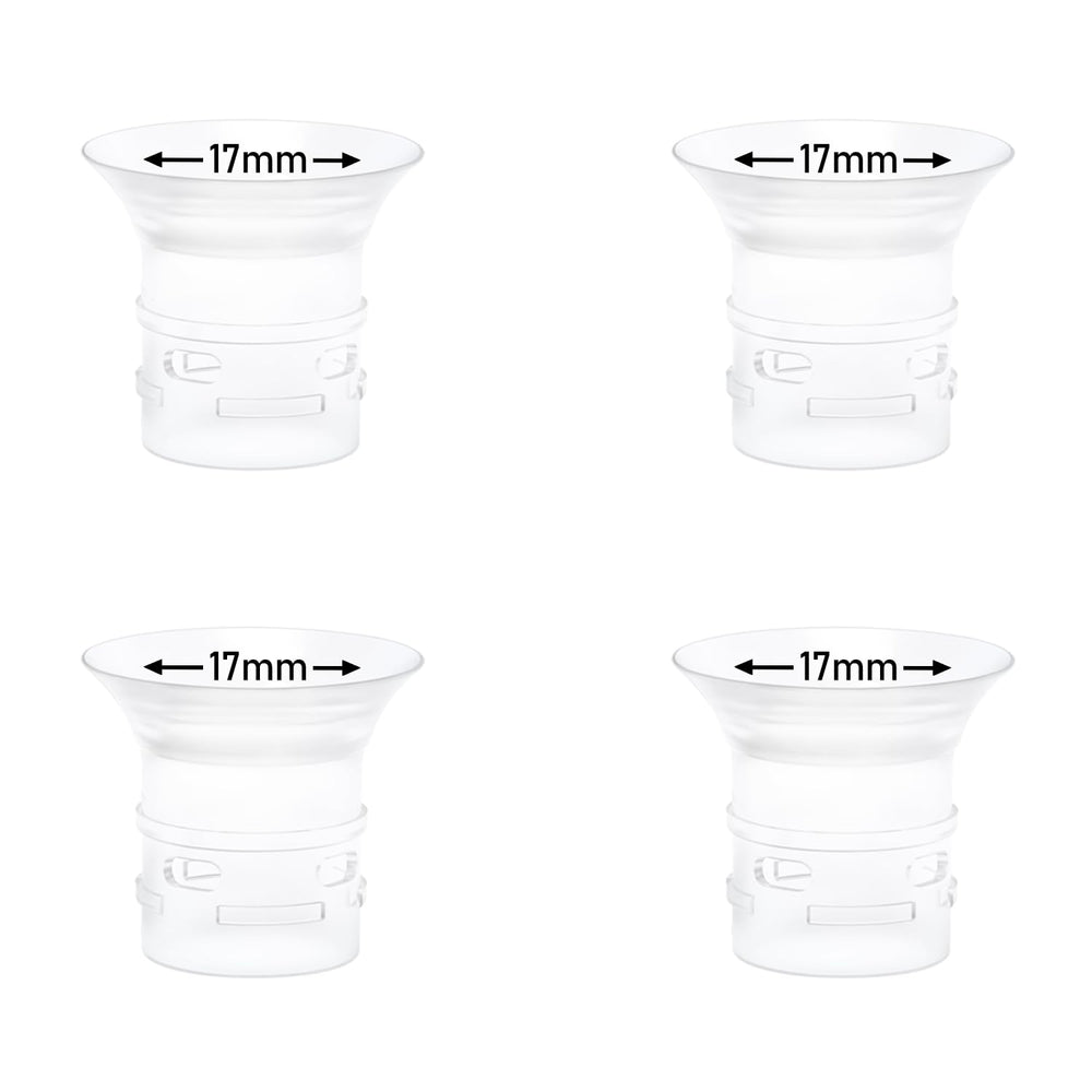BDICOVE 4pcs 17mm flange inserts pack provides adjustable fit for Eufy pumps.