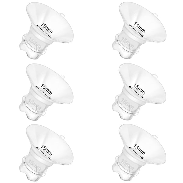 BDICOVE 6pcs 15mm silicone flange inserts offer a comfortable, efficient pumping experience