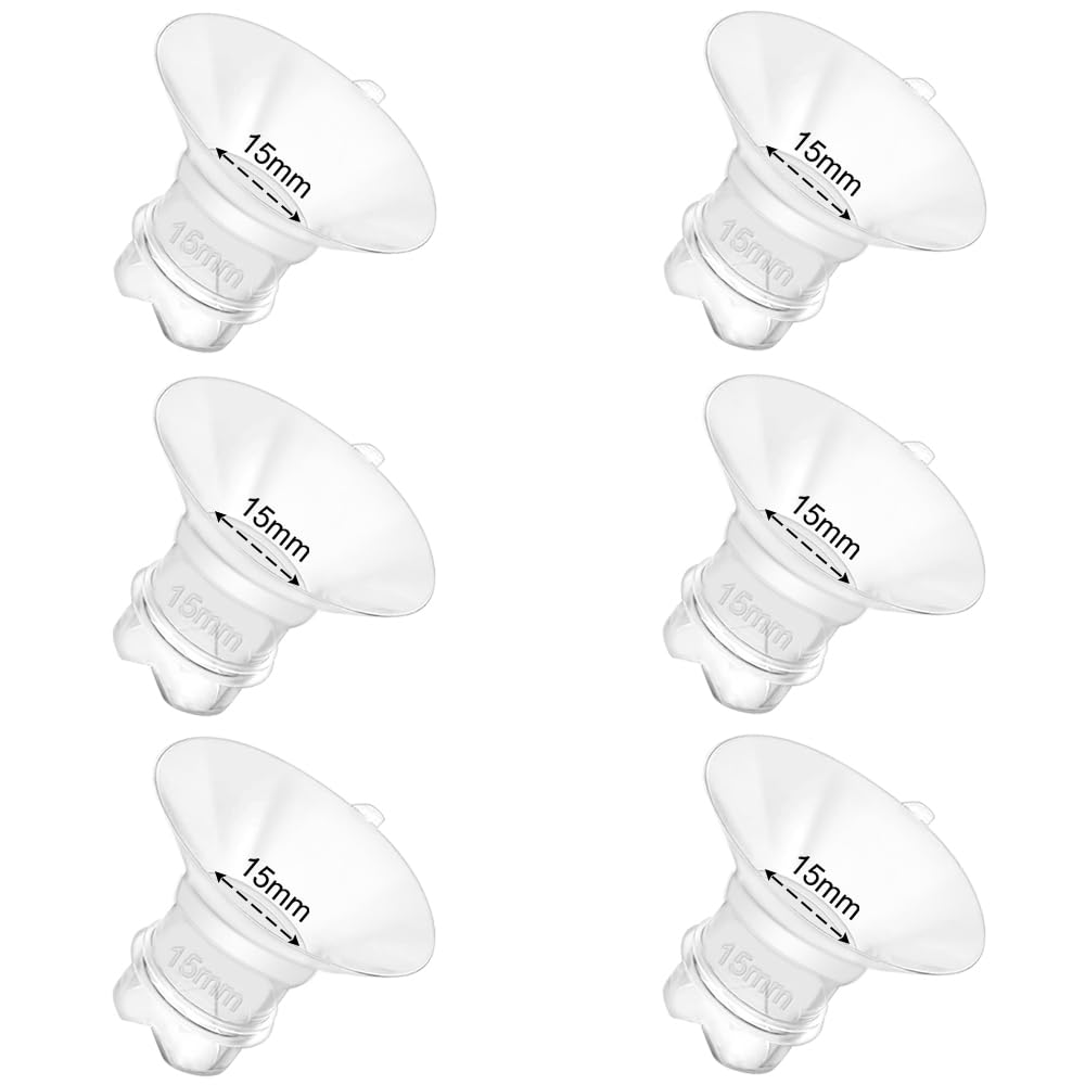 BDICOVE 6pcs 15mm silicone flange inserts offer a comfortable, efficient pumping experience