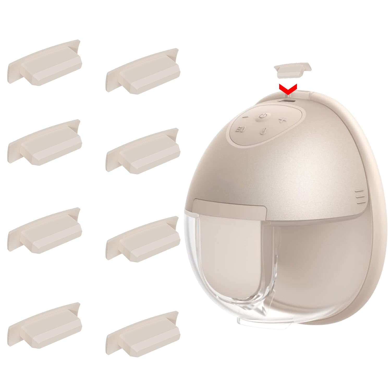 BDICOVE eight spout caps for Eufy S1 Pro and S1; secure seal during pumping.