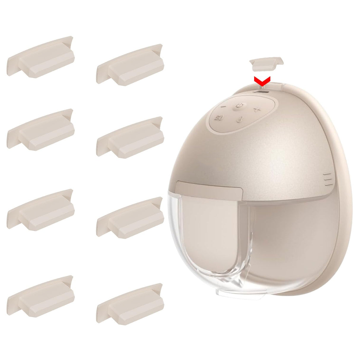 BDICOVE eight spout caps for Eufy S1 Pro and S1; secure seal during pumping.