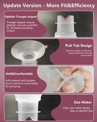 BDICOVE BPA-free silicone flange insert provides safe, gentle pumping.