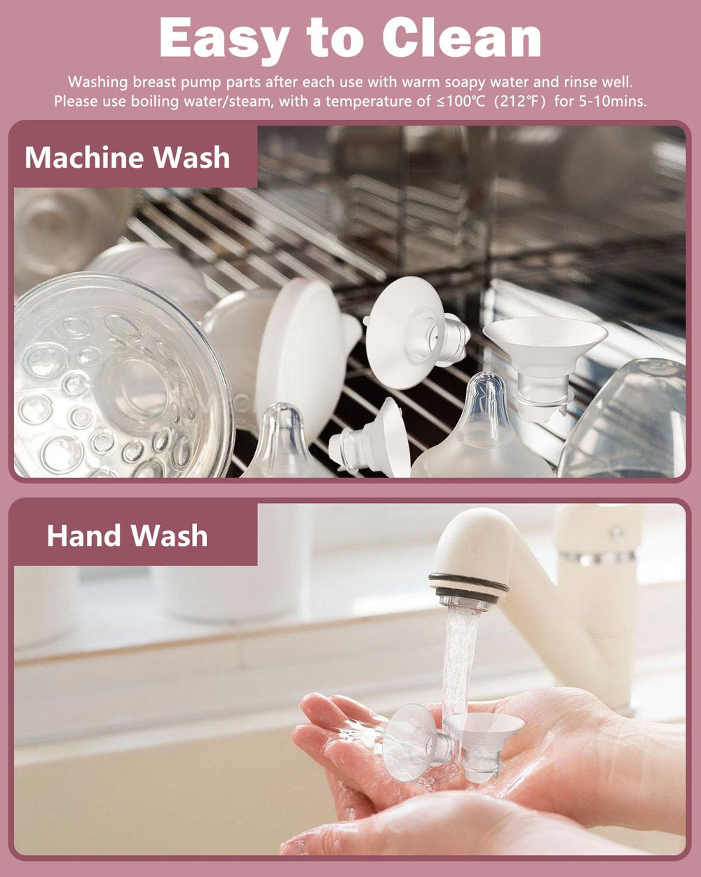 BDICOVE inserts are dishwasher safe and heat-tolerant for easy sanitation