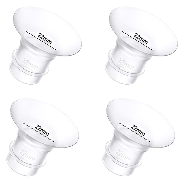 BDICOVE flange inserts package showing 22mm size for customizable pumping comfort