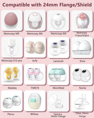 BDICOVE flange insert features wide compatibility with popular breast pump brands.