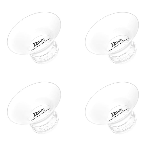BDICOVE flange inserts 22mm pack shot showing compatibility with Momcozy pumps.