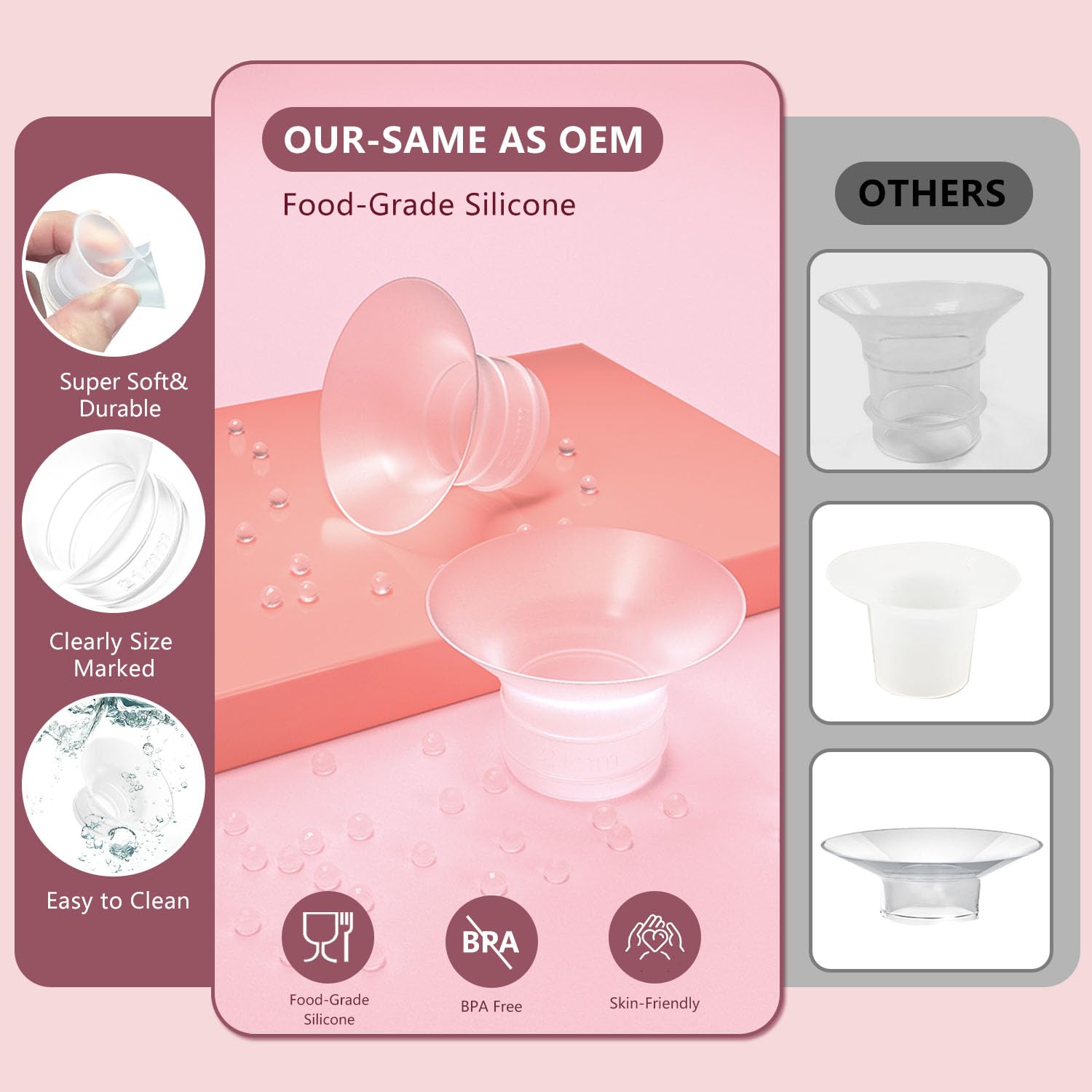 BDICOVE offers 10 size options for evolving comfort throughout breastfeeding stages.