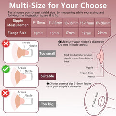 BDICOVE silicone inserts come in 15–21mm for growing breastfeeding comfort.