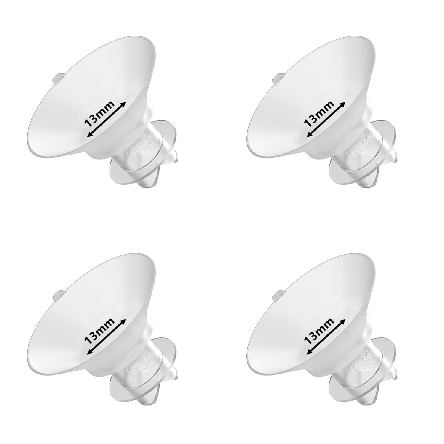 BDICOVE upgraded flange inserts 13mm for 24mm shields, smooth silicone fit for comfortable pumping